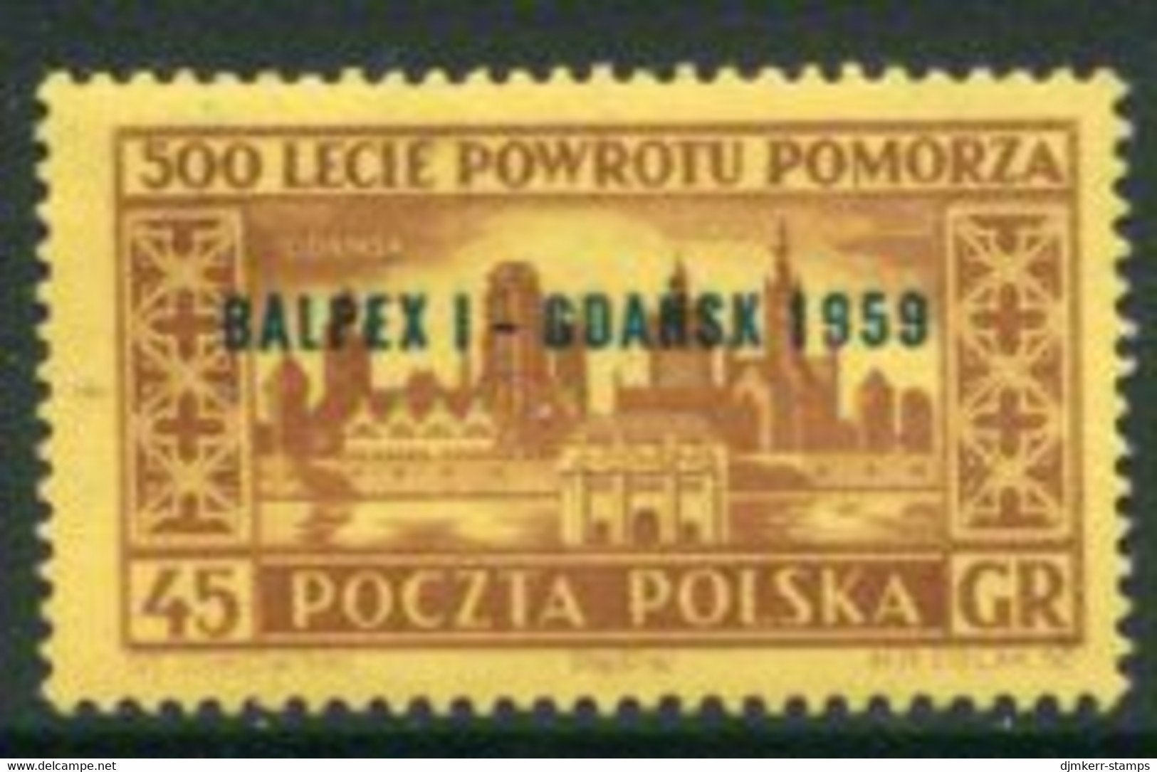 POLAND 1959 BALPEX Philatelic Exhibition MNH / **...  Michel 1118 - Nuevos