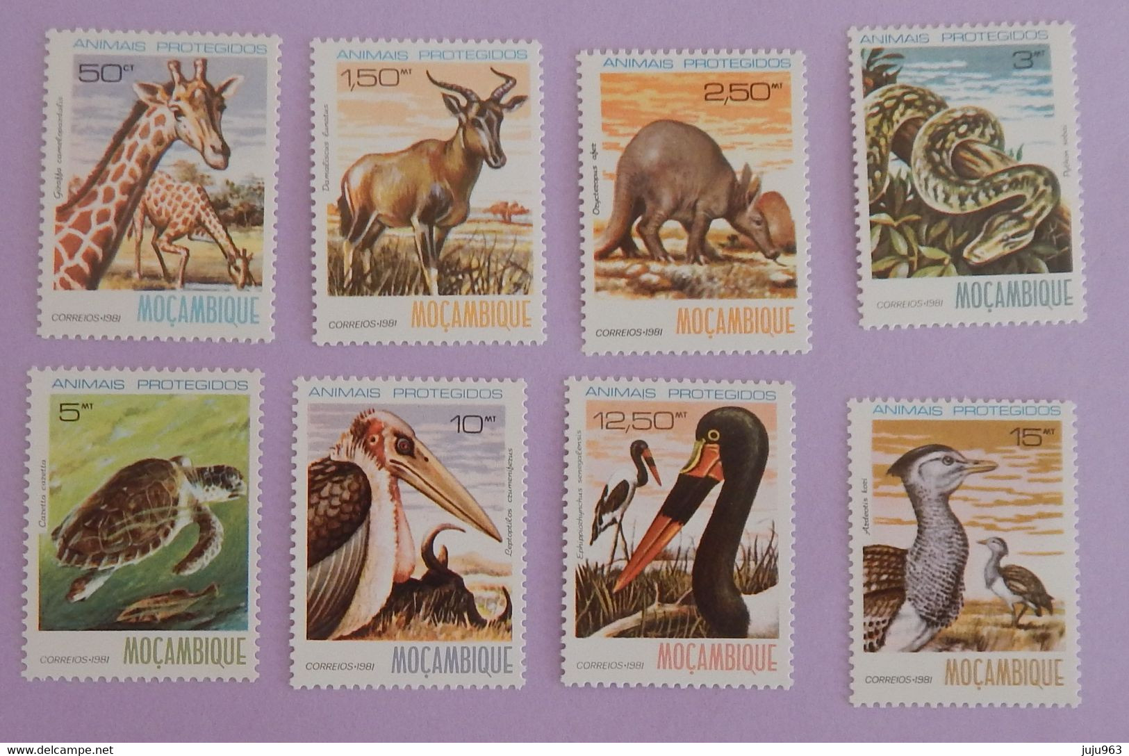 MOZAMBIQUE YT 788/795 NEUFS**MNH " ANIMAUX PROTEGES" ANNÉE 1981 - Mozambique