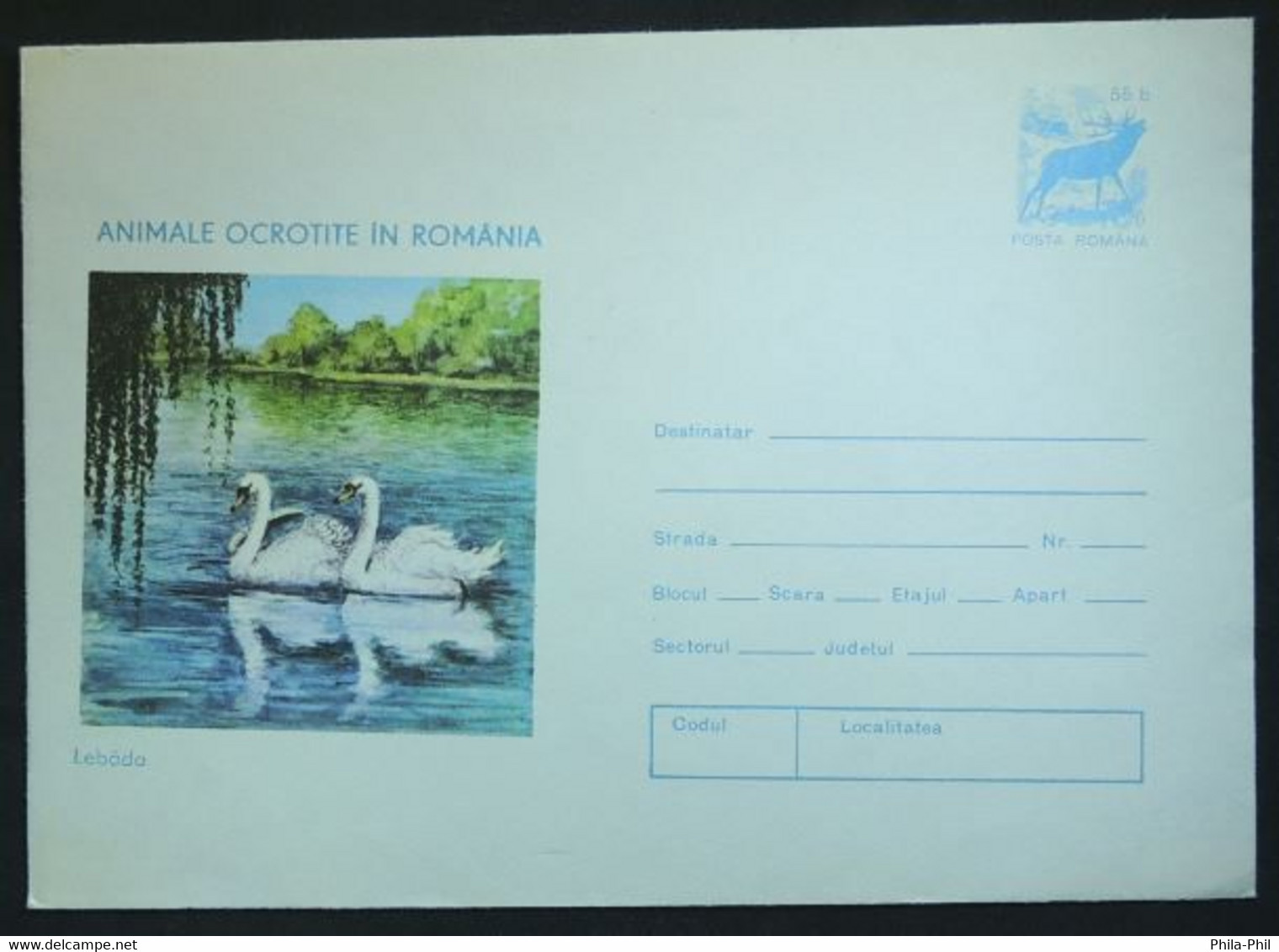 Entiers Postaux - Cygnes, Animaux Protégés En Roumanie (Swan, Protected Animals In Romania) - Cygnes
