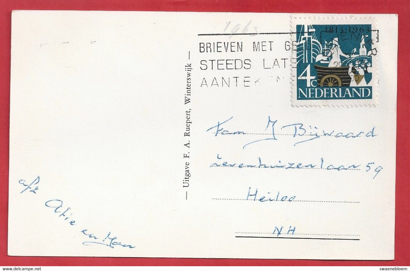 NL.- Winterswijk, Gezicht Op Torens. Uitgave F.A. Ruepert. Echte Foto 1963. - Winterswijk