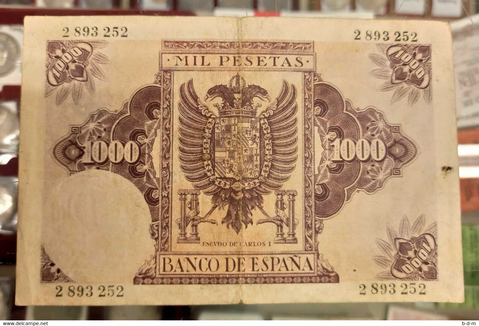 España Spain 1000 Pesetas Carlos I 1940 Pick 125 MBC VF - 1000 Pesetas