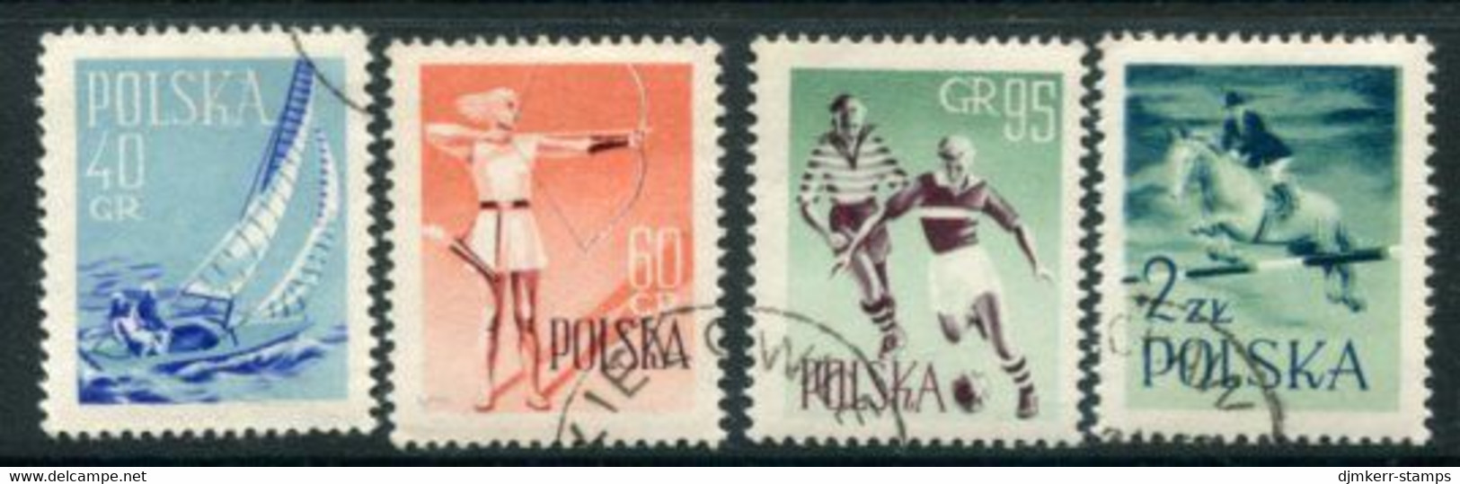 POLAND 1959 Sports, Used.  Michel 1083-89 - Used Stamps