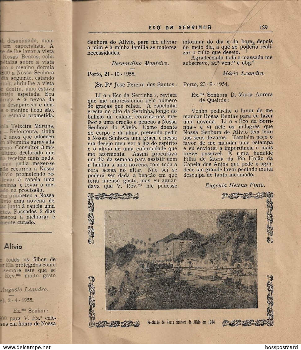 Felgueiras - Eco da Serrinha de 3 de Julho de 1955 - Portugal (danificado)