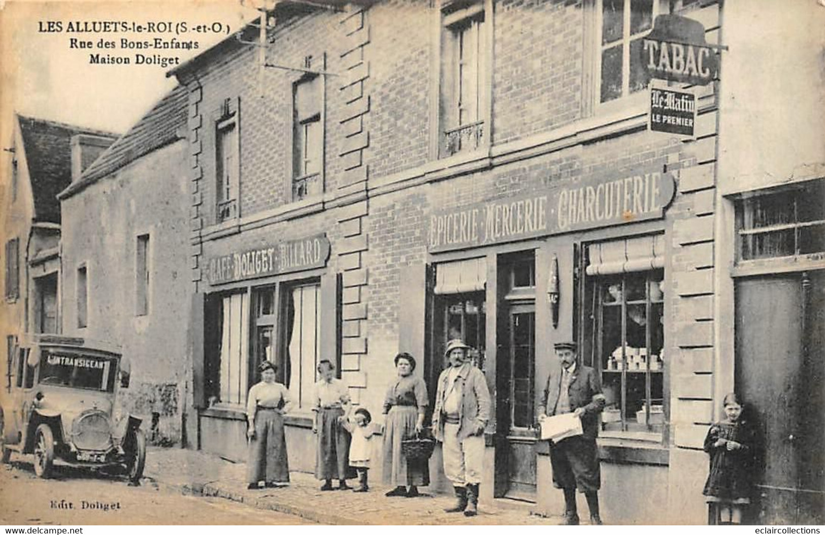 Les Alluets Le Roi      78    Rue Des Bons Enfants  Epicerie Tabac  Doliguet  Editeur De La Carte Postale. (voir Scan) - Sonstige & Ohne Zuordnung