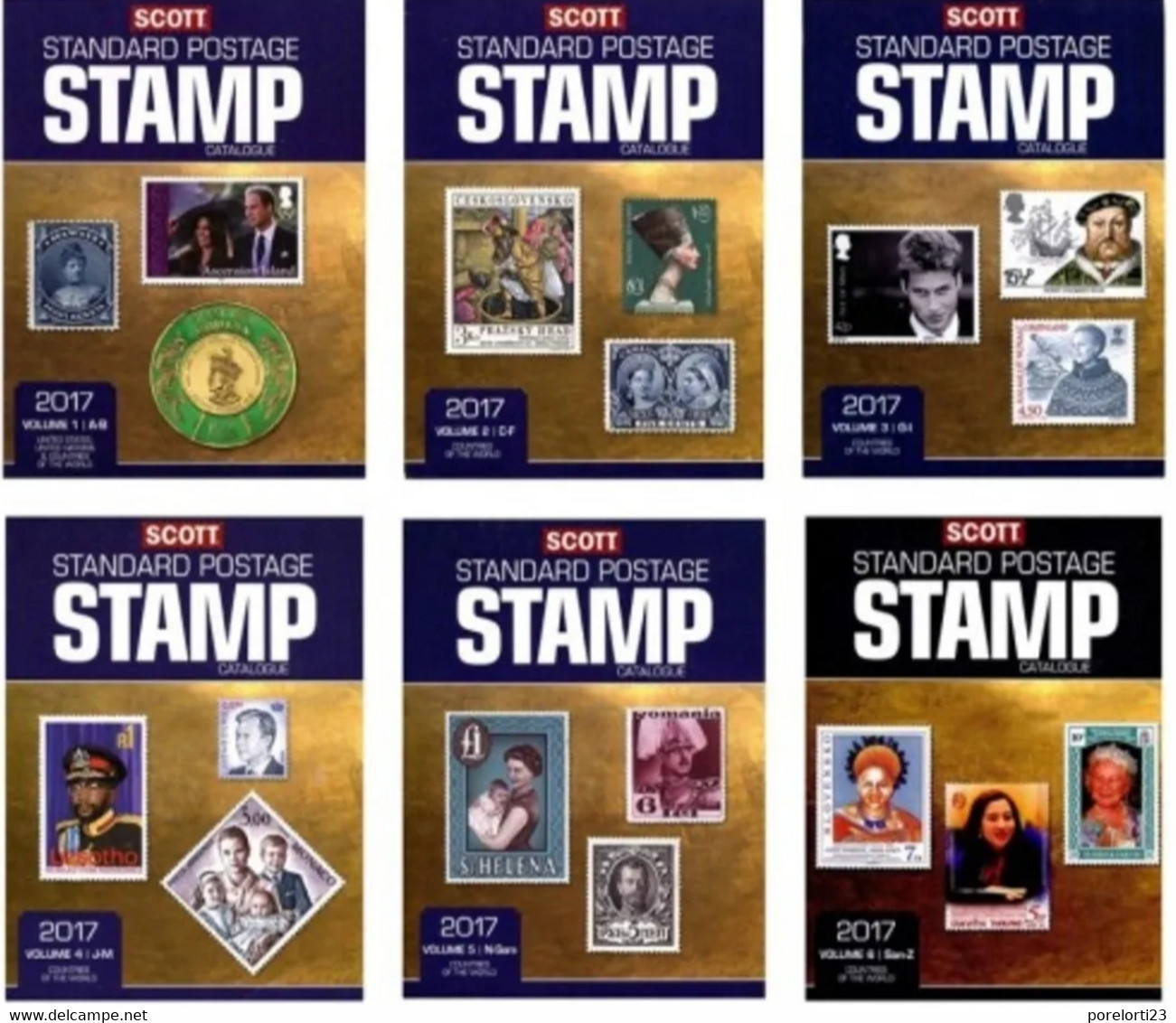 Catalogue De Timbres Poste Scott 2017 Stamps Catalog  VOL 1-6 FREE PDF SHIPPING - Andere & Zonder Classificatie