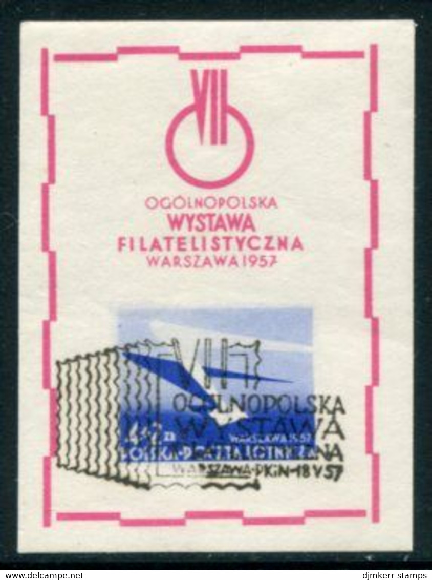 POLAND 1957 National Philatelic Exhibition  Block Used  Michel Block 21 - Blocks & Sheetlets & Panes