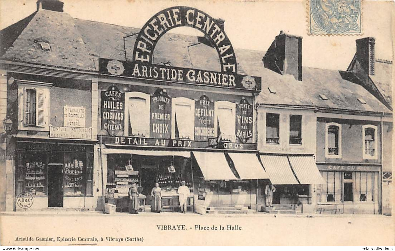 Vibraye     72       Epicerie Centrale  Editeur De La Carte Postale. (voir Scan) - Vibraye