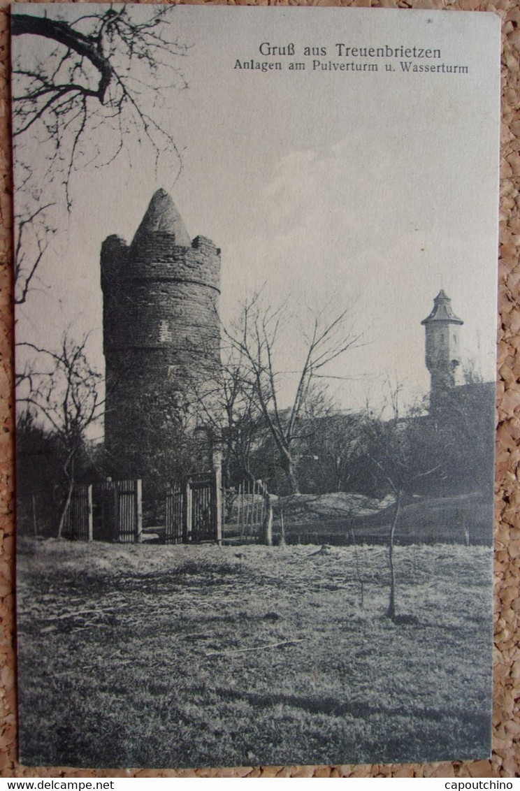 GRUSS AUS TREUENBRIETZEN ANLAGEN AM PULVERTURM U. WASSERTURM - Treuenbrietzen