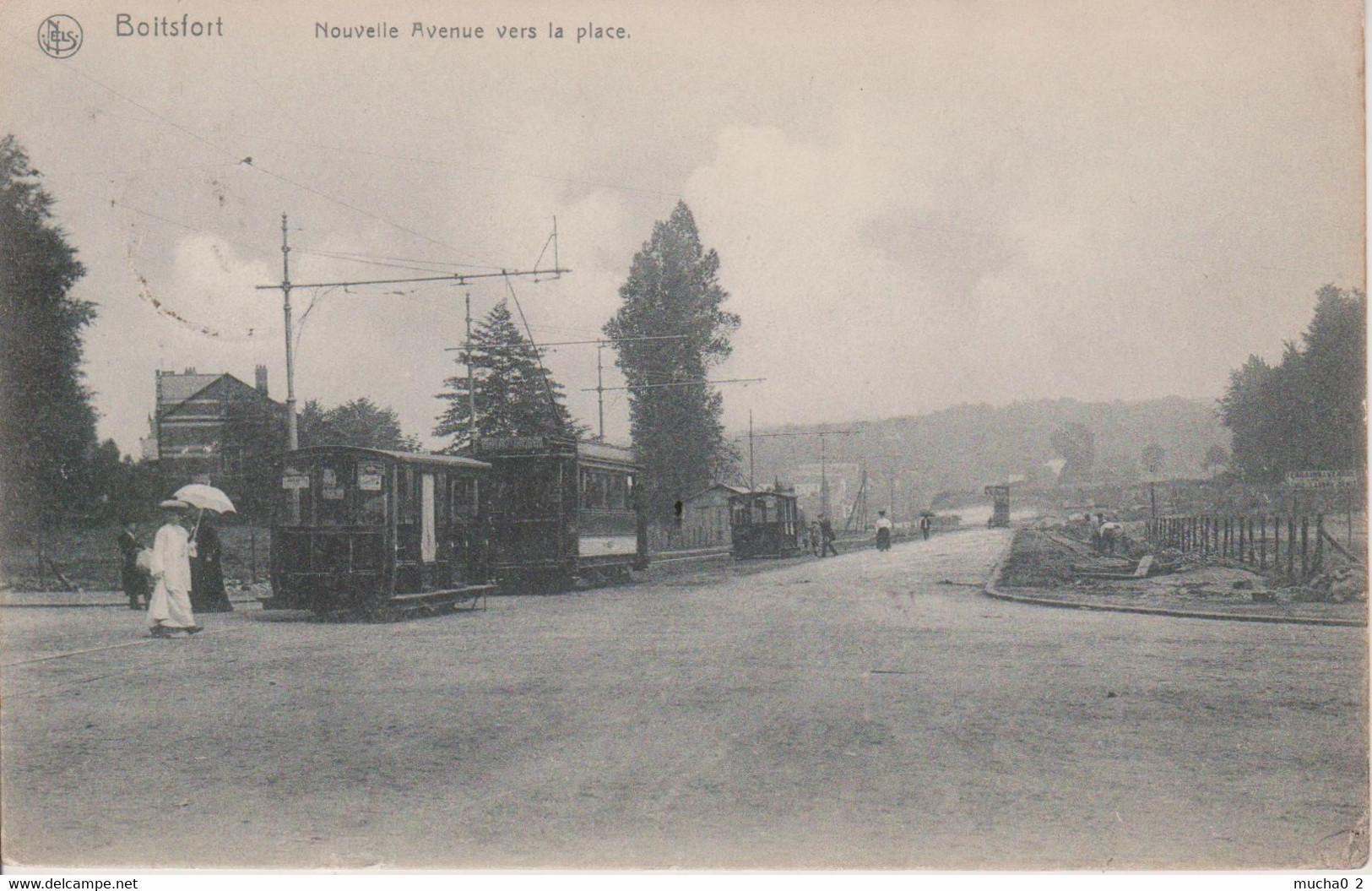 BOITSFORT - NOUVELLE AVENUE VERS LA PLACE - TRAIN - Otros & Sin Clasificación