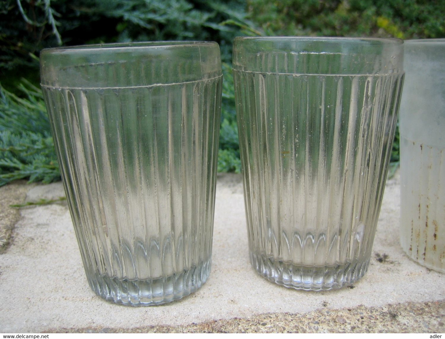 *** 4 VERRES ALLEMANDS STRIES DIFFERENTS 1914 1918 WW1 ***