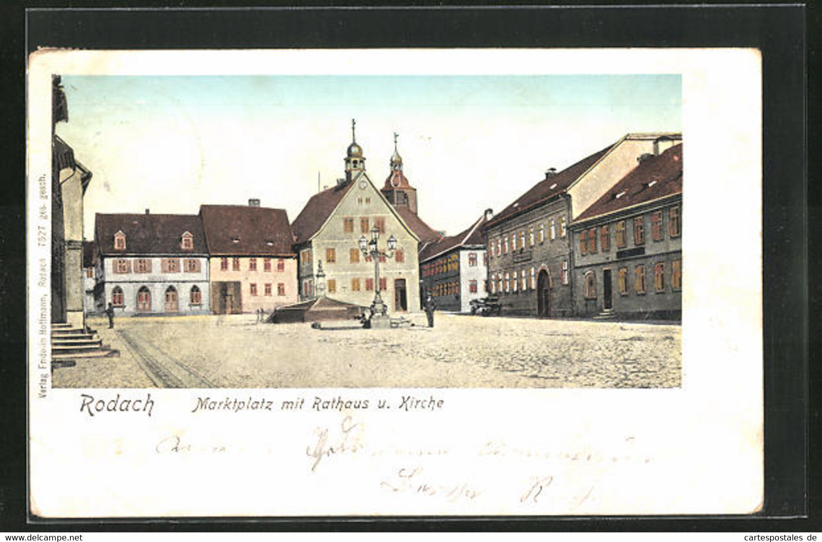 AK Rodach, Marktplatz Mit Rathaus U. Kirche - Bad Rodach