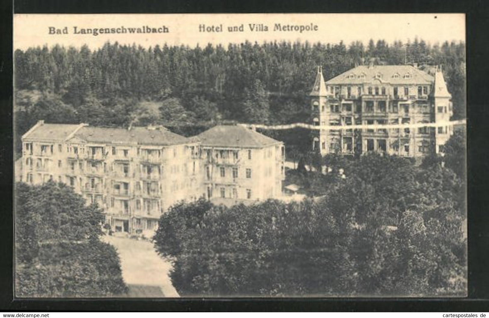 AK Bad Langenschwalbach, Hotel Und Villa Metropole - Langen