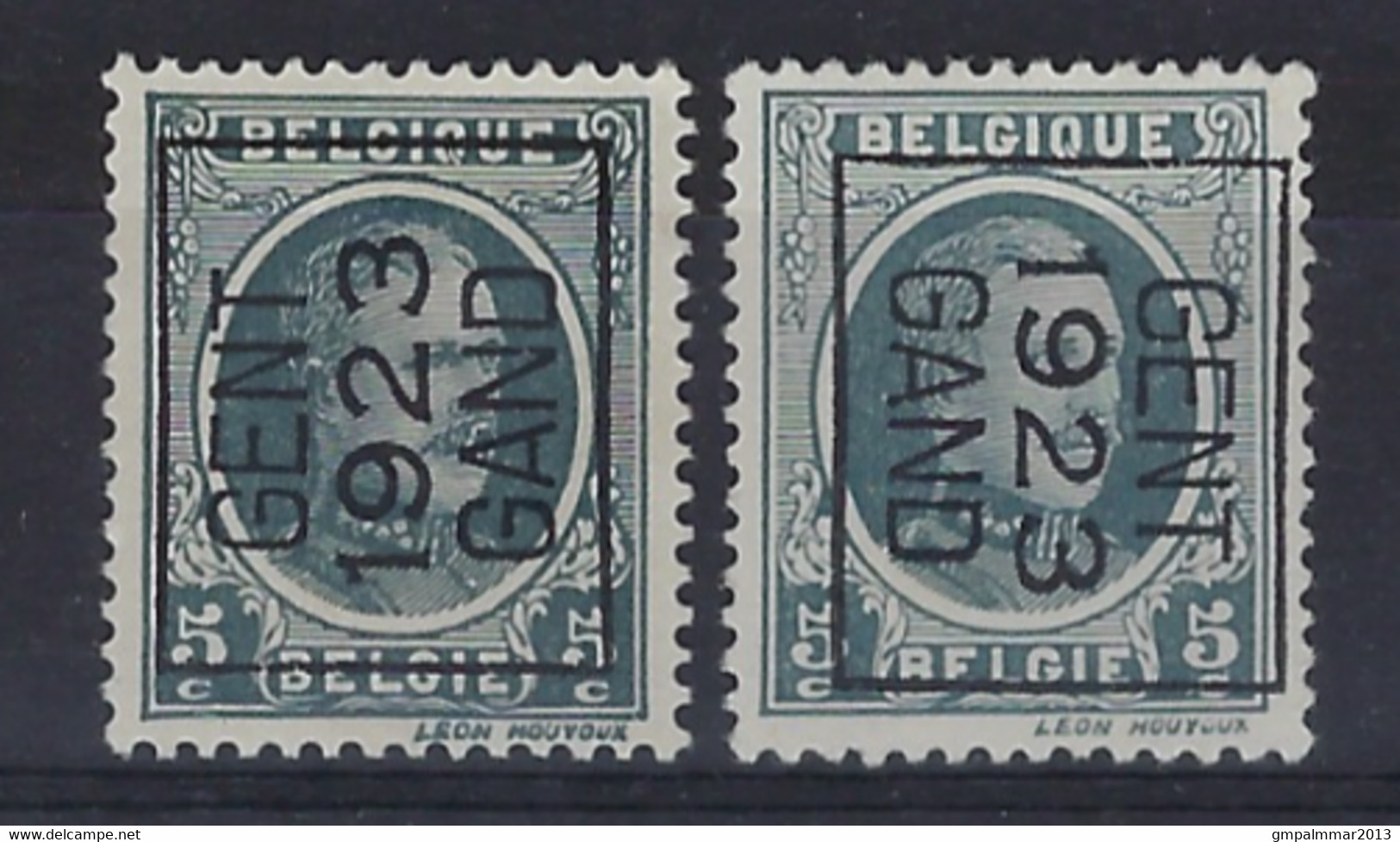 HOUYOUX Nr. 193 TYPO Voorafgestempeld Nr. 86 A + B GENT 1923 GAND In Goede Staat , Zie Ook Scan ! - Sobreimpresos 1922-31 (Houyoux)