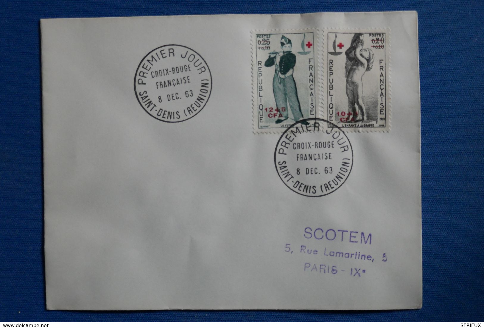 W6 LA REUNION  BELLE LETTRE  1963 SAINT DENIS POUR PARIS + AFFRANCHI. PLAISANT - Covers & Documents