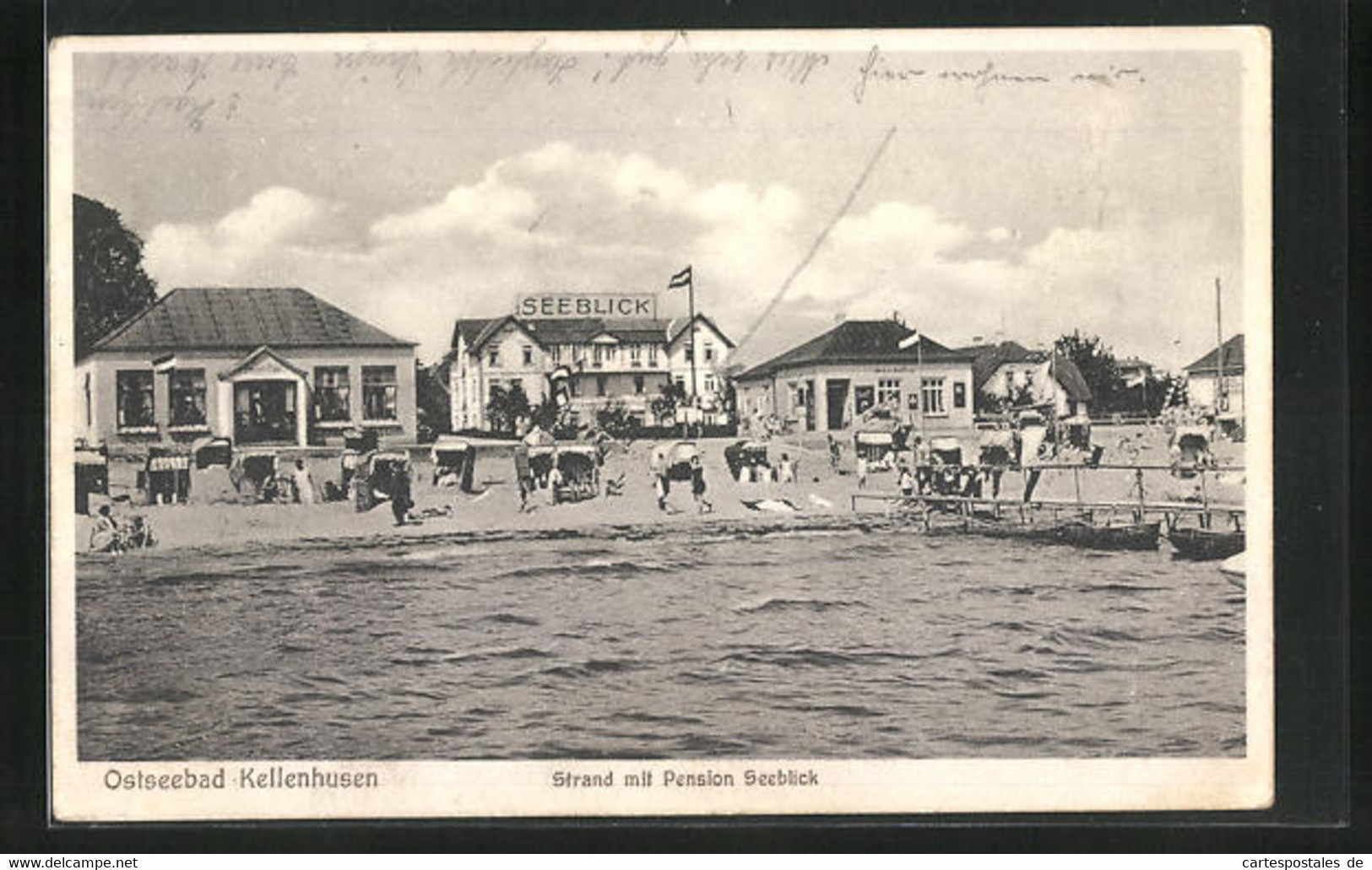 AK Kellenhusen, Strand Mit Pension Seeblick - Kellenhusen