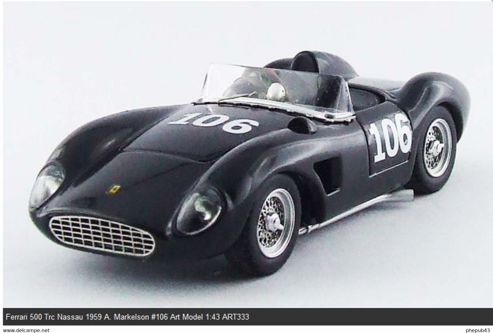 Ferrari 500 TRC - A. Markelson - Nassau 1959 #106 - Art Model - Art Model