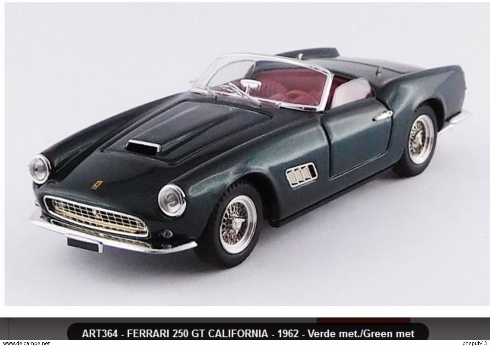 Ferrari 250 GT California - 1962 - Green Met - Art Model - Art Model