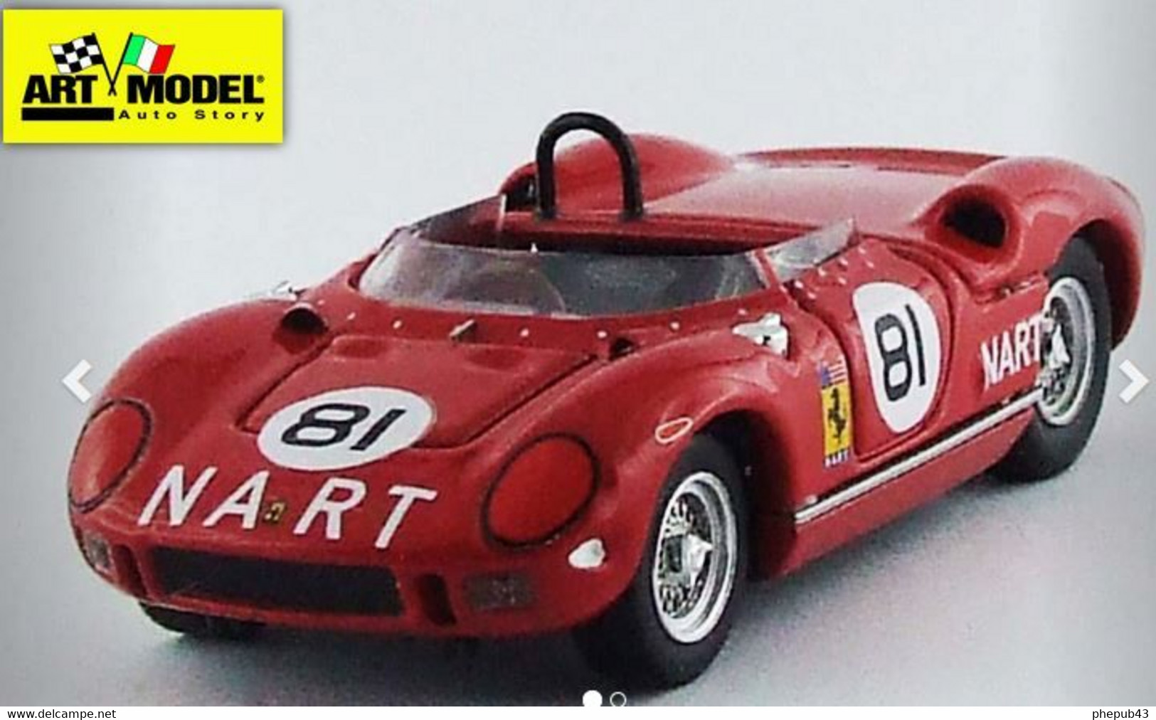 Ferrari 275 P - Pedro Rodriguez - 2nd 500 Kms Bridgehampton 1964 #81 - Art Model - Art Model