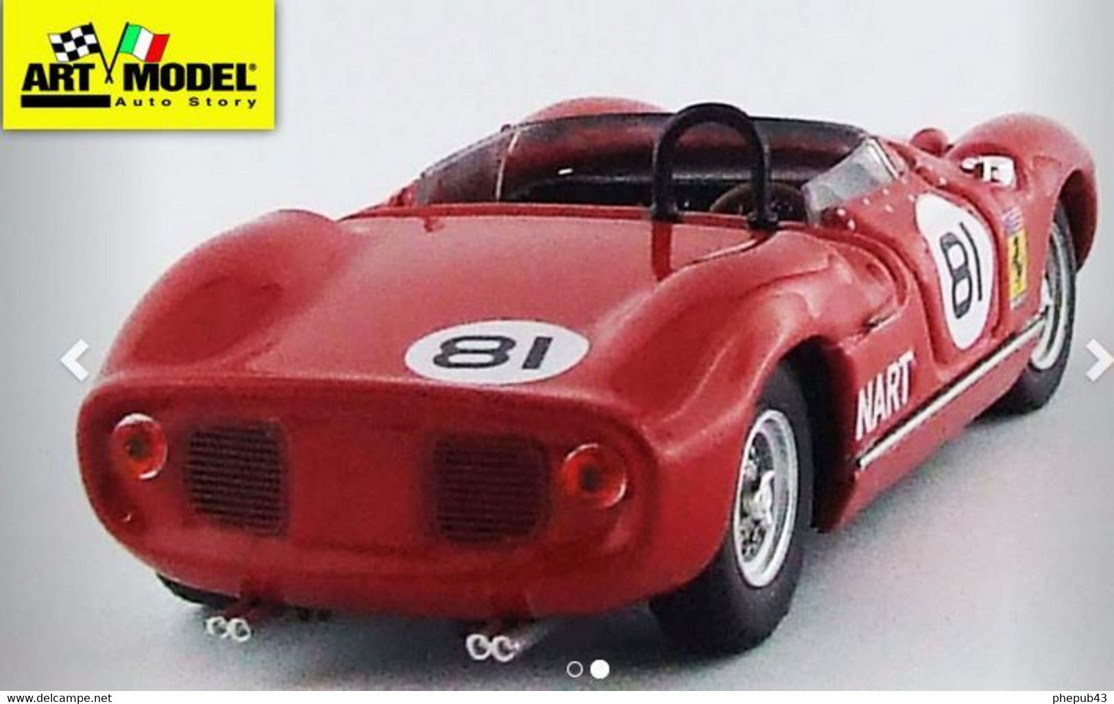 Ferrari 275 P - Pedro Rodriguez - 2nd 500 Kms Bridgehampton 1964 #81 - Art Model - Art Model