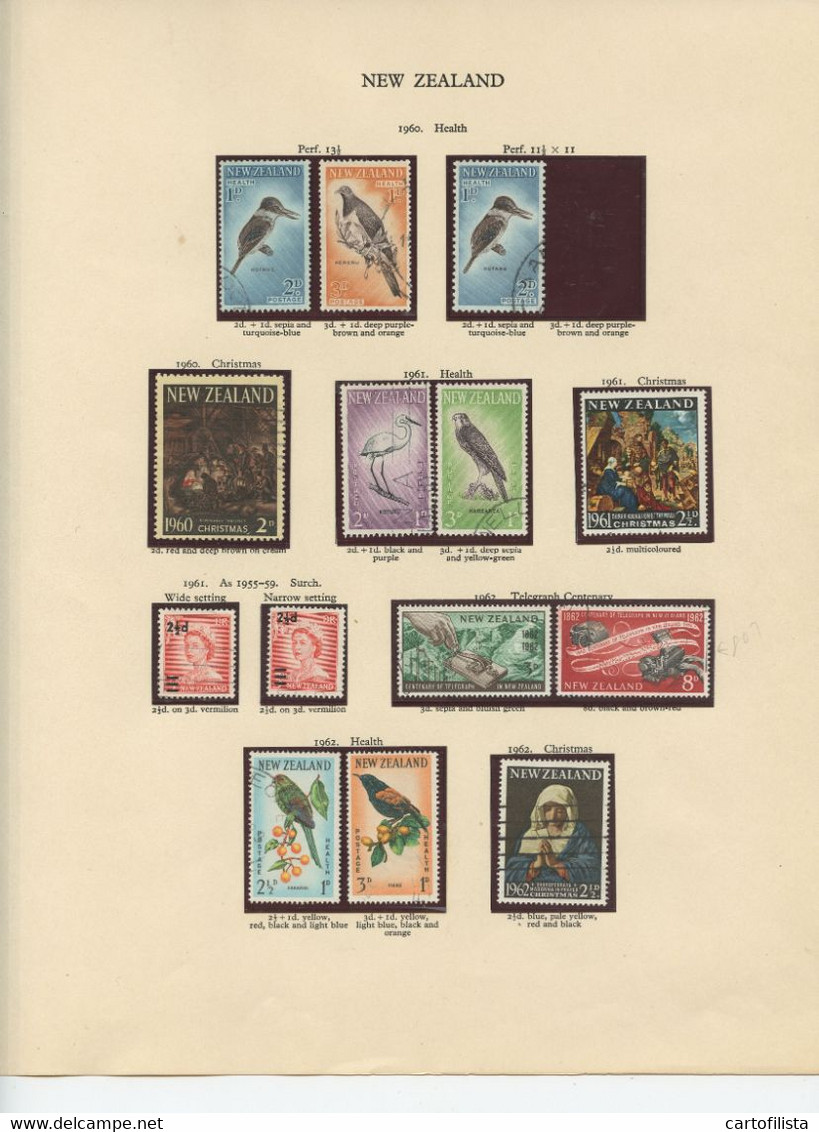 Used Stamps, NEW ZEALAND Lot From 1960 To 1969  (Lot 886) - 8 Scans - Otros & Sin Clasificación