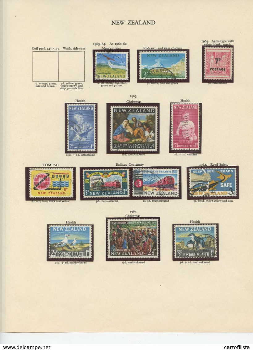 Used Stamps, NEW ZEALAND Lot From 1960 To 1969  (Lot 886) - 8 Scans - Autres & Non Classés