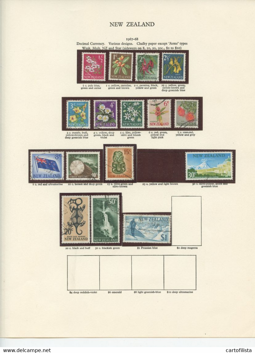 Used Stamps, NEW ZEALAND Lot From 1960 To 1969  (Lot 886) - 8 Scans - Other & Unclassified