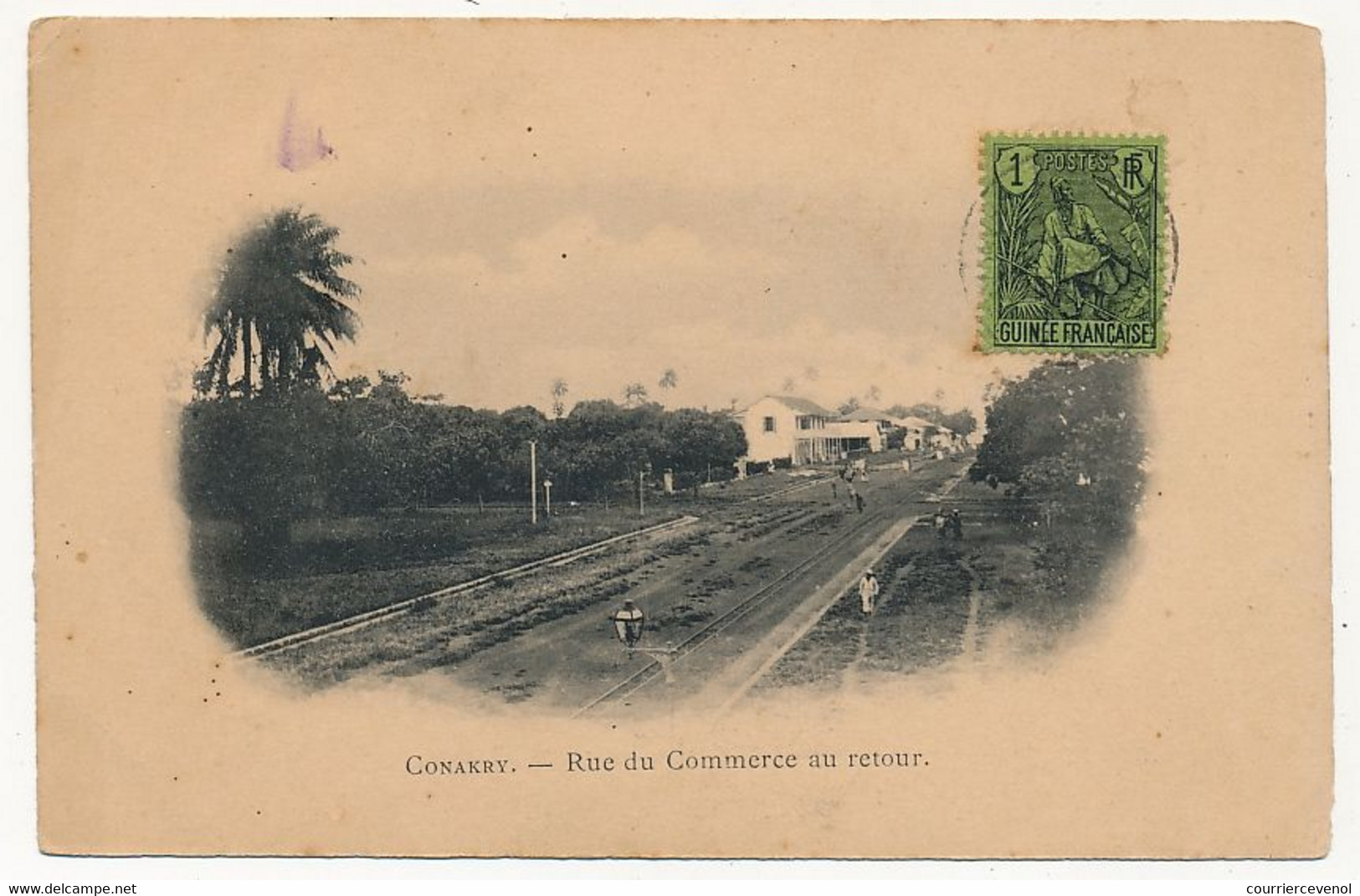 CPA - GUINÉE - CONAKRY - Rue Du Commerce Au Retour - Guinea Francese