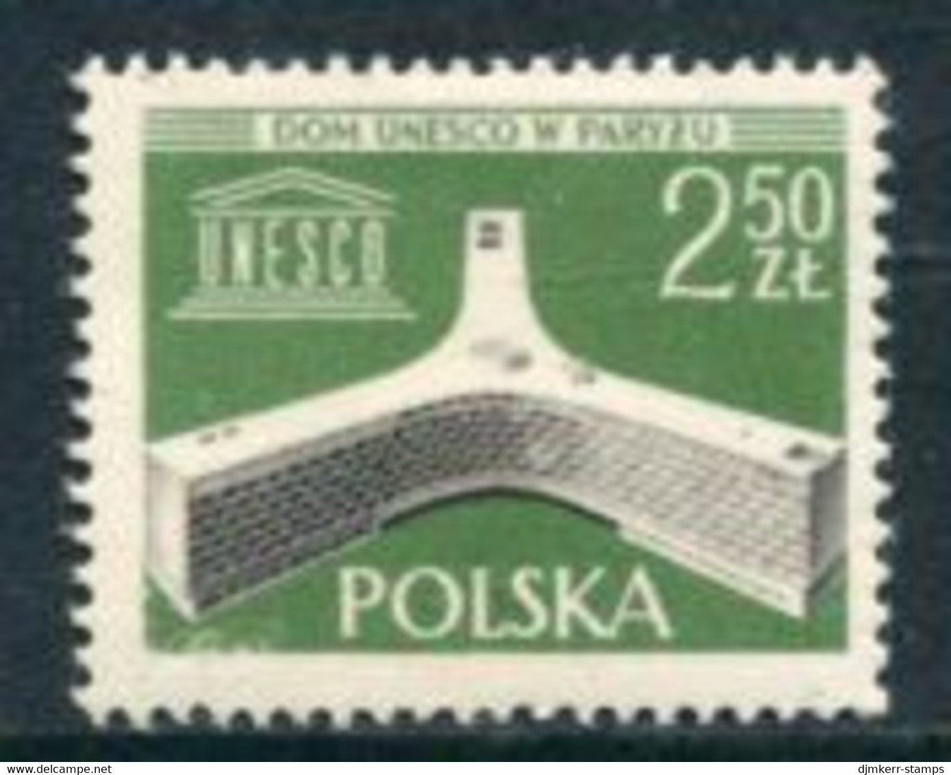 POLAND 1958 UNESCO Building MNH / **.  Michel 1075 - Unused Stamps