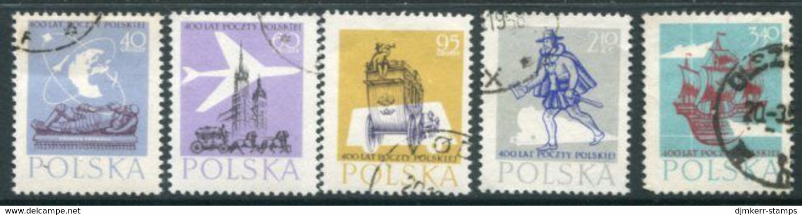 POLAND 1958 400th Anniversary Of Polish Post  Used.  Michel 1063-67 - Oblitérés