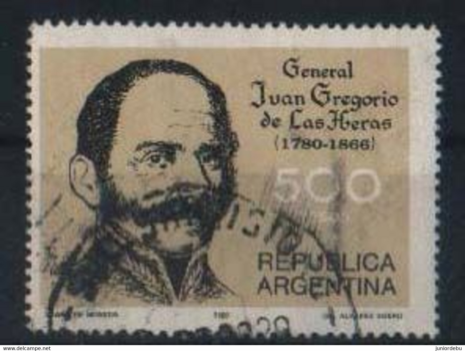 Argentina - 1980 - Gen Juan Gregorio De Las Heras - Fauna / Flora ( FROG ) - USED. ( As Per Scan ) - Used Stamps