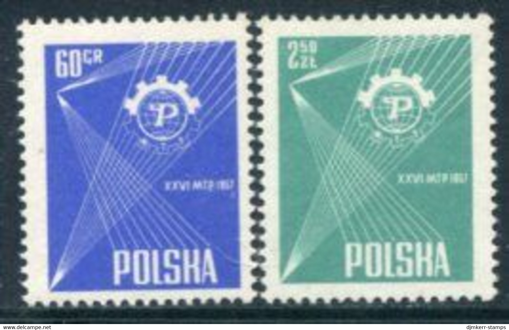 POLAND 1957 Poznan Fair MNH / **.  Michel 1018-19 - Nuovi