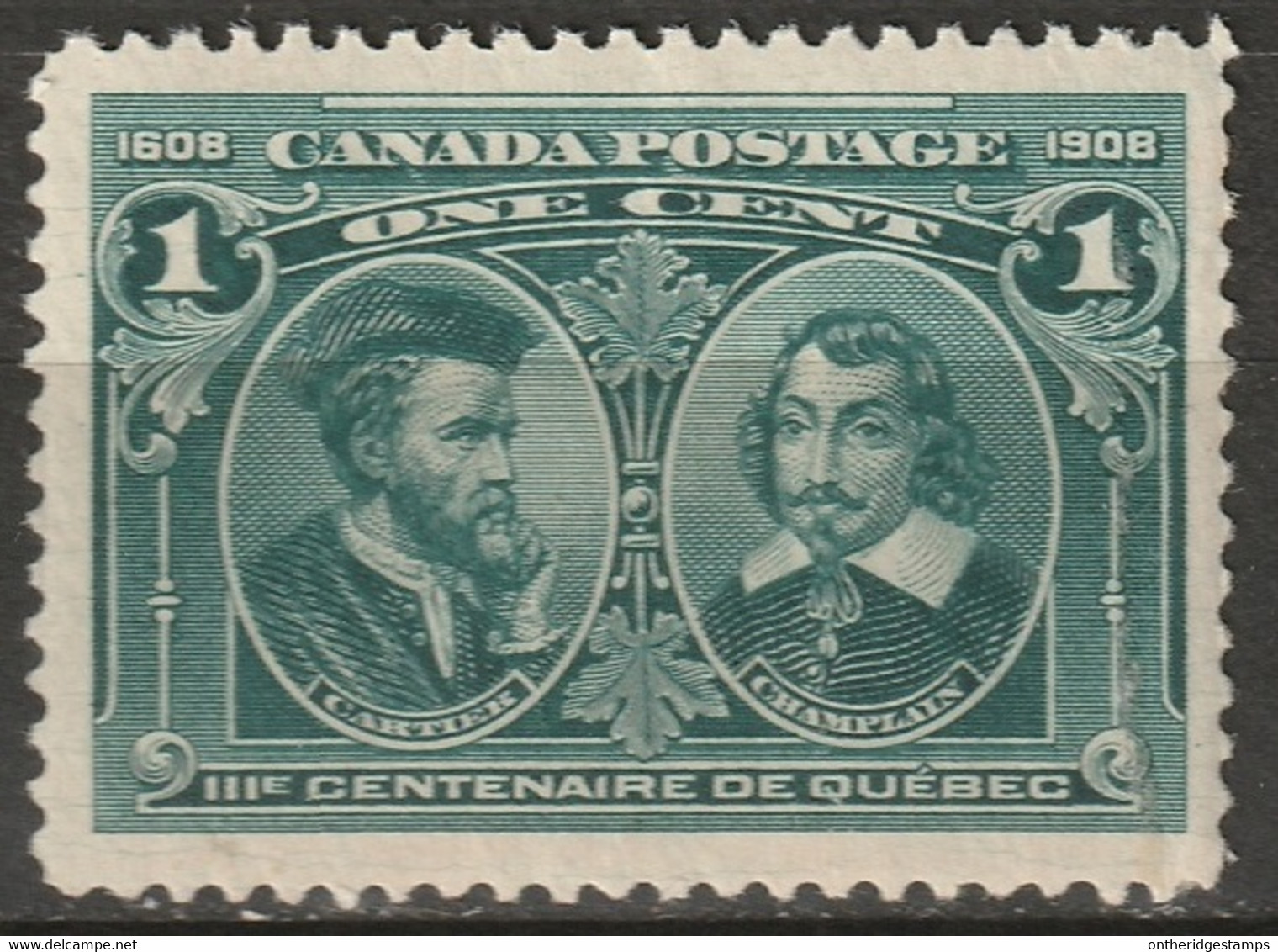 Canada 1908 Sc 97i  MH* With Hairlines Disturbed Gum - Ungebraucht