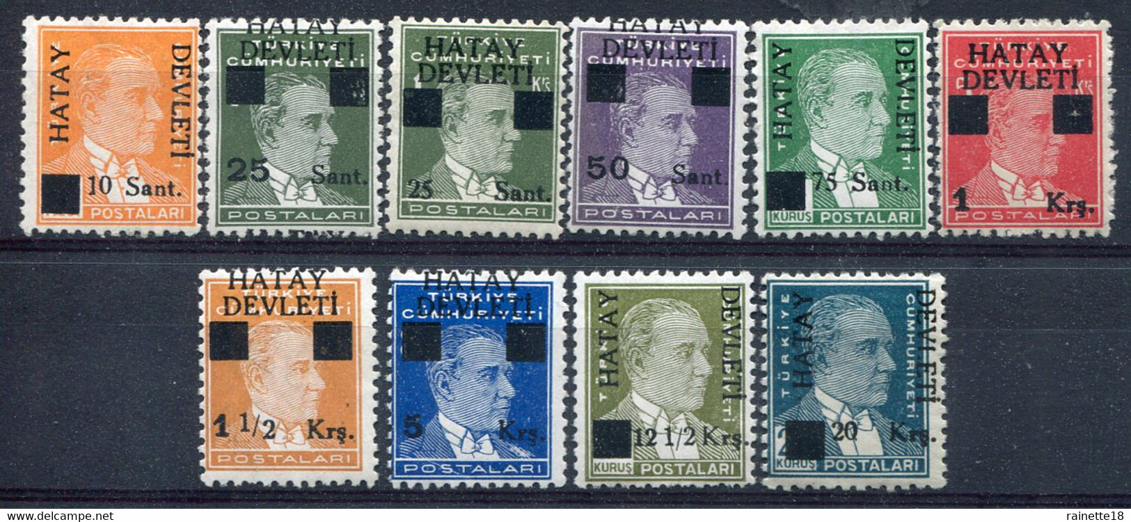 Alexandrette Administration Turque    Lot Divers ** Sauf 17Ba * - 1934-39 Sandschak Alexandrette & Hatay