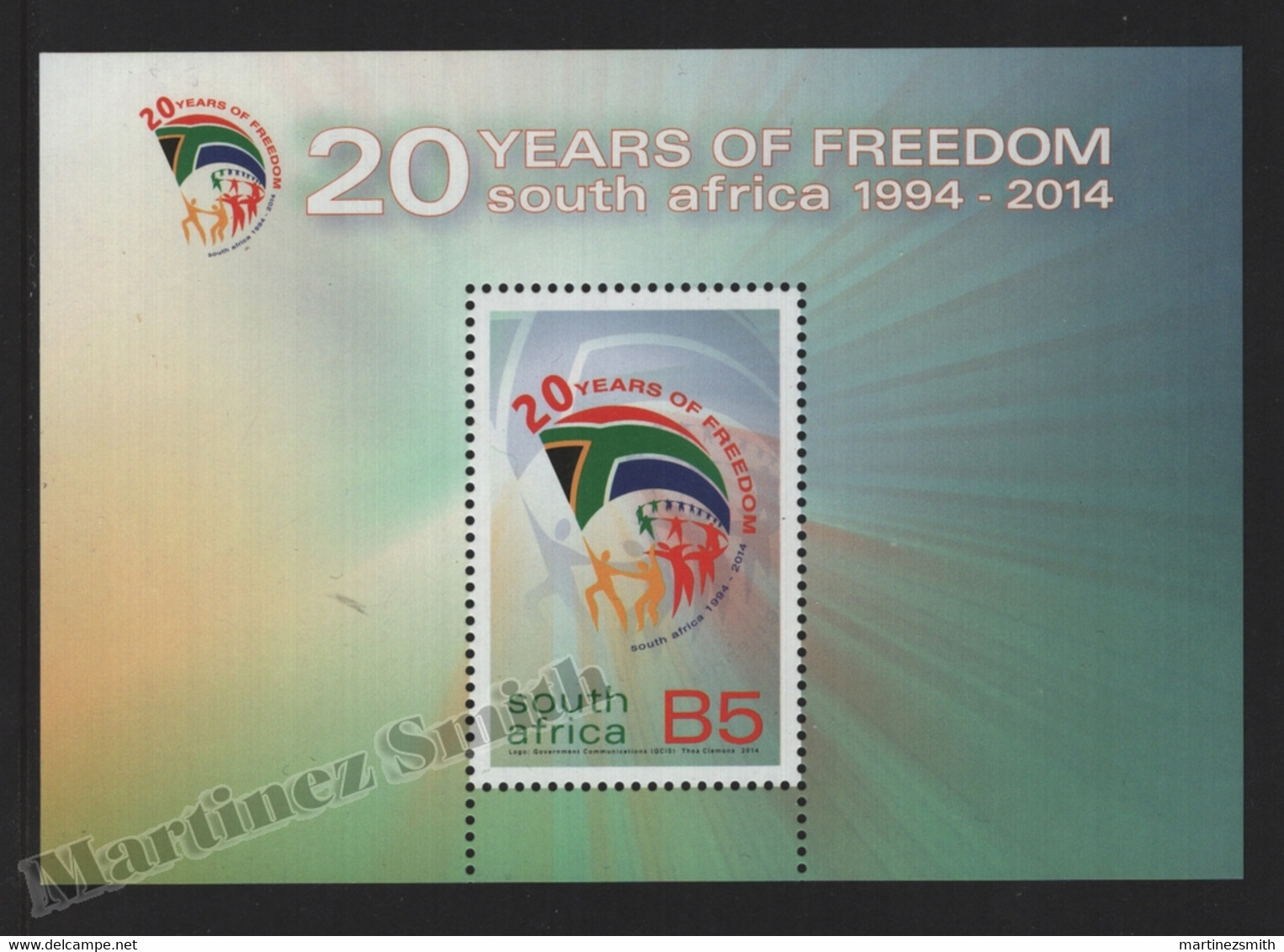 Afrique Du Sud - South Africa 2014 Yvert BF 145, 20th Anniv. Of Freedom - MNH - Blocks & Kleinbögen