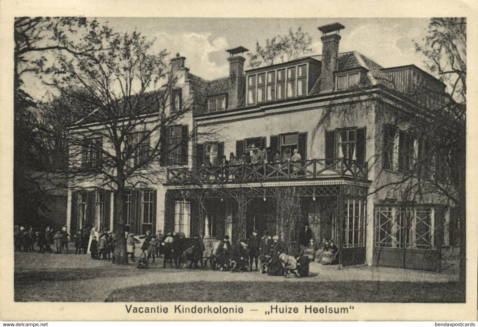 Nederland, HEELSUM, Renkum, Vacantie Kinderkolonie Huize Heelsum (1925) Ansichtkaart - Renkum