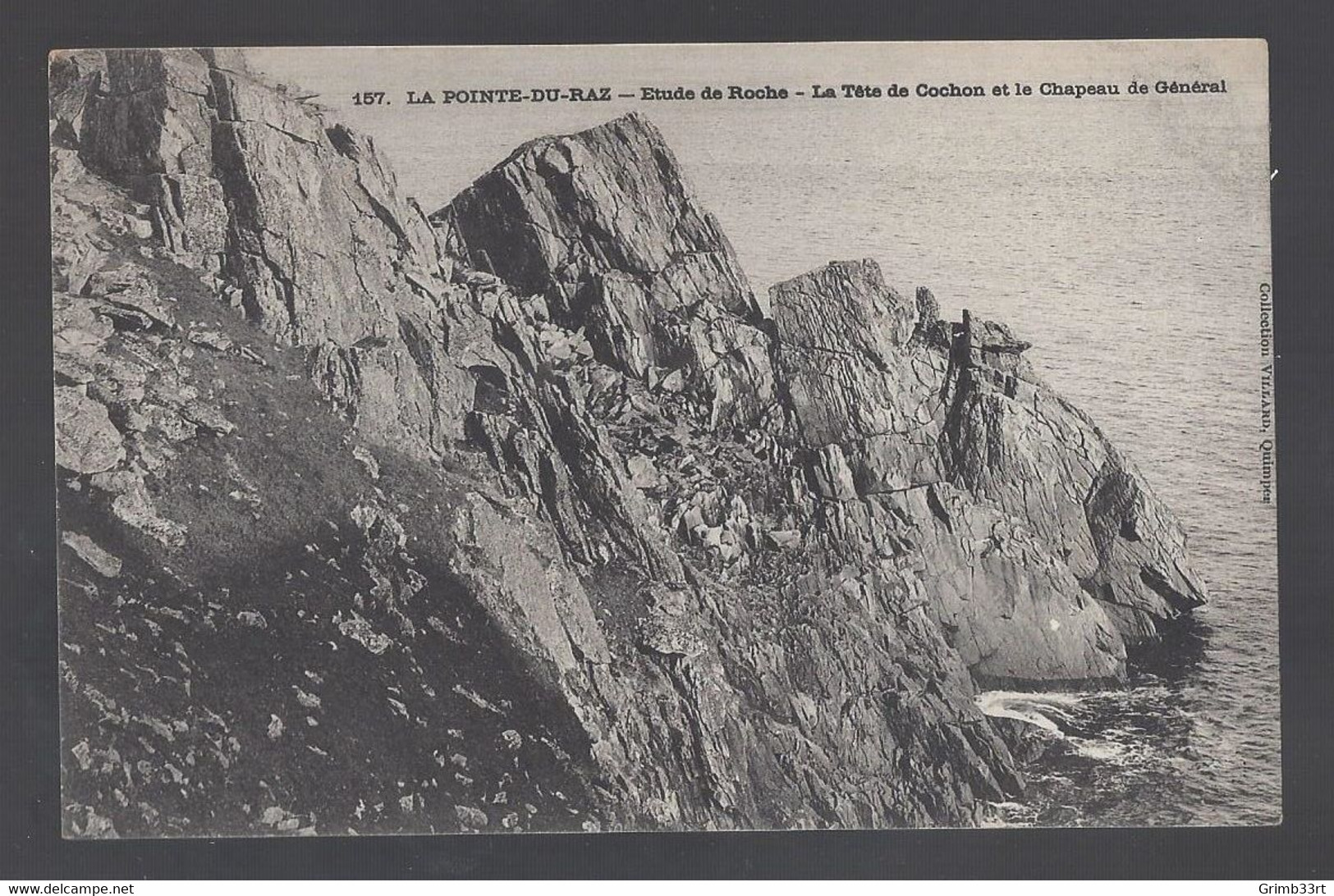 157. La Pointe-Du-Raz - Etude De Roche - La Tête De Cochon Et Le Chapeau De Général - Postkaart - Plogoff