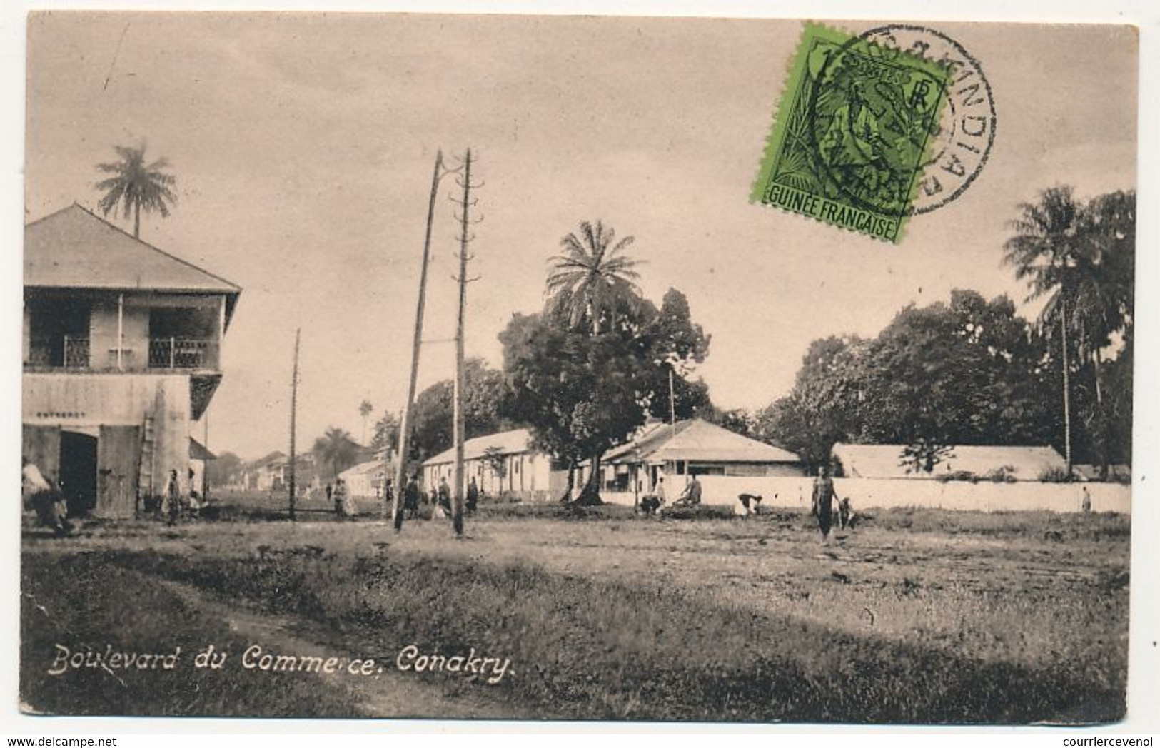 CPA - GUINÉE - CONAKRY - Boulevard Du Commerce - French Guinea