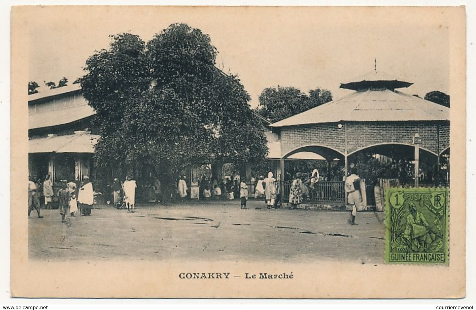 CPA - GUINÉE - CONAKRY - Le Marché - French Guinea