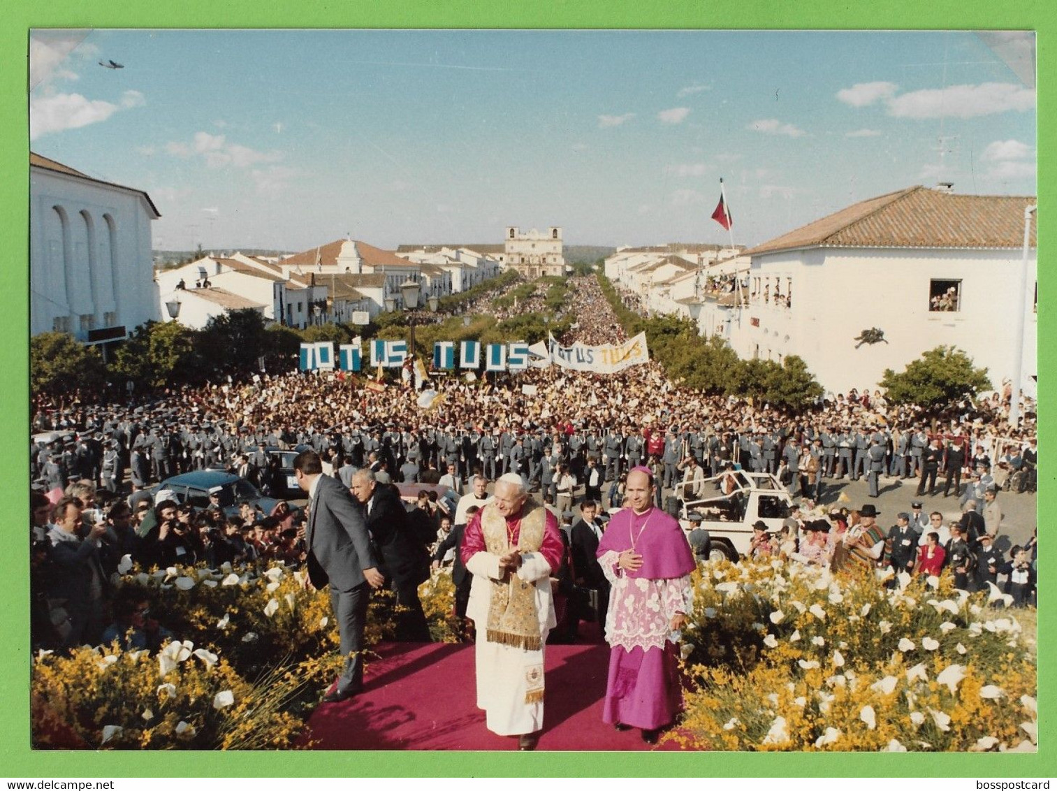 Vila Viçosa - REAL PHOTO - Visita Do Papa João Paulo II Em 14-05-1982 - Igreja República - Pope. Évora. Portugal. - Evora