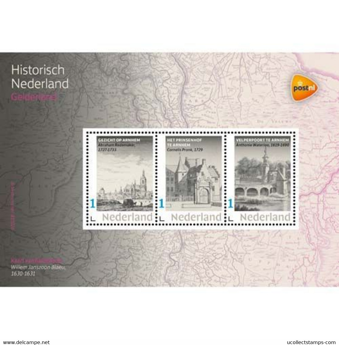 Nederland 2021 Historie 4  Gelderland Kerken    Postfris/mnh/sans Charniere - Ohne Zuordnung