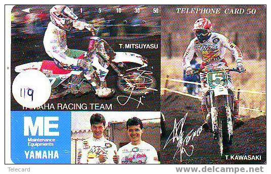 MOTOR YAMAHA Sur Telecarte Japan (119) - Motorbikes