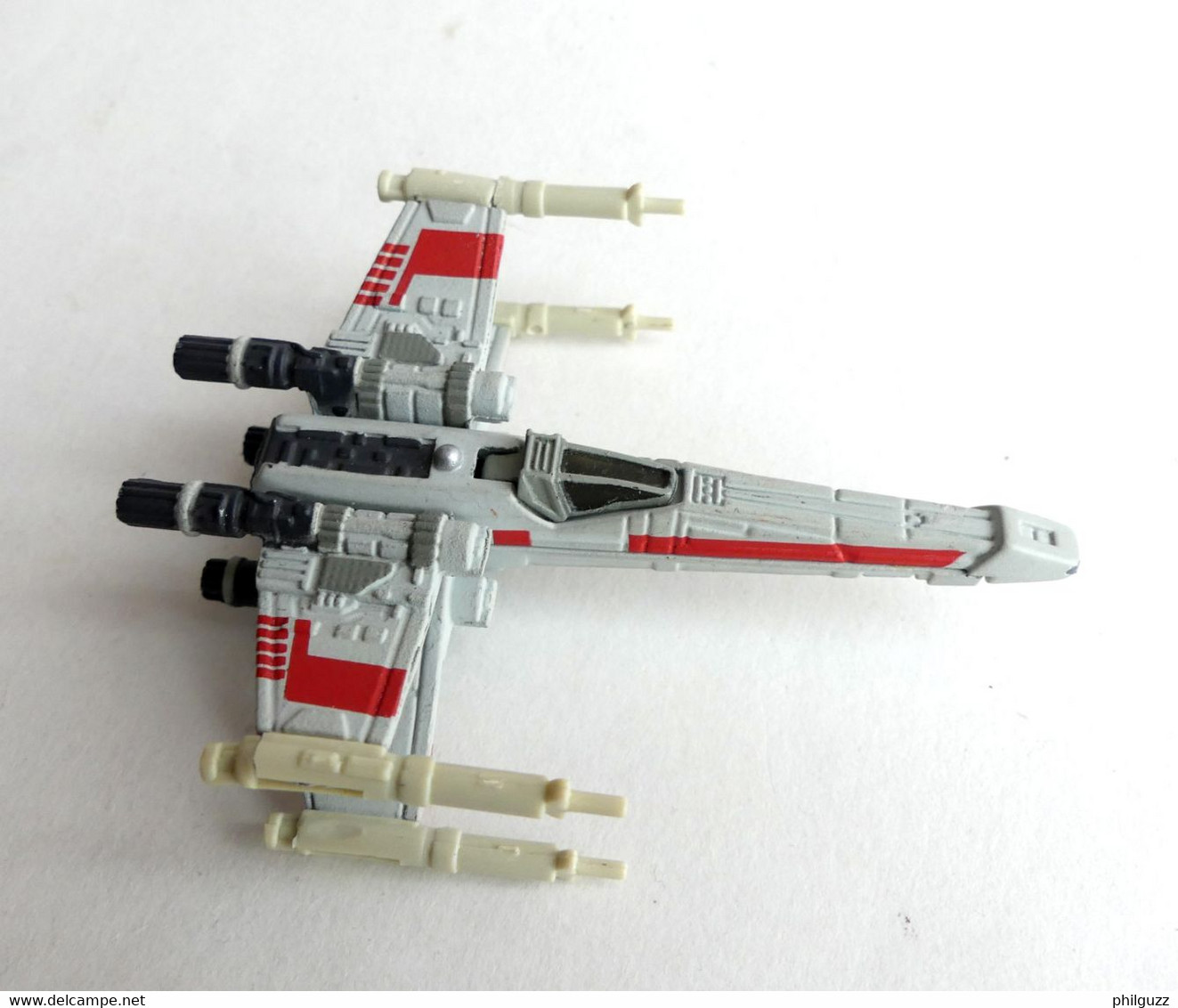 Figurine MICROMACHINES STAR WARS ACTION FLEET TITANIUM X-WING FIGHTER RED 5 2005 EN METAL - Andere & Zonder Classificatie