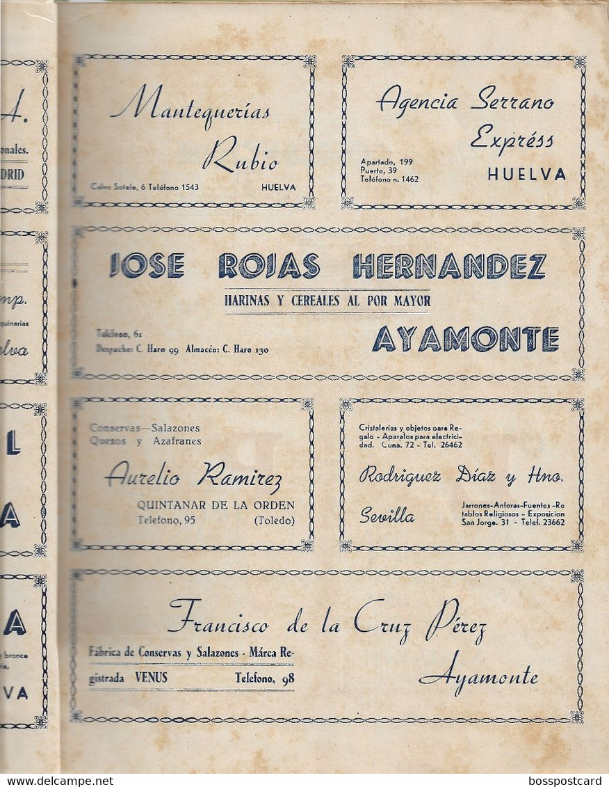 Ayamonte - Folleto Semana Santa 1945 - Huelva - Andalucía - España (dañado) - [4] Themes