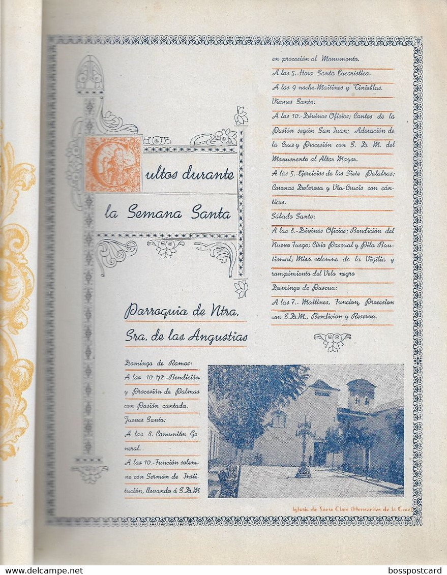 Ayamonte - Folleto Semana Santa 1945 - Huelva - Andalucía - España (dañado) - [4] Themen