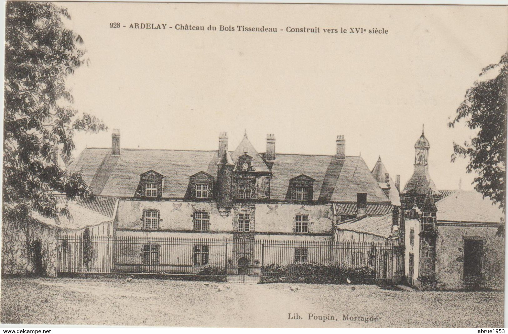 Ardelay-Château Du Bois Tissendeau    -(E.6037) - Challans