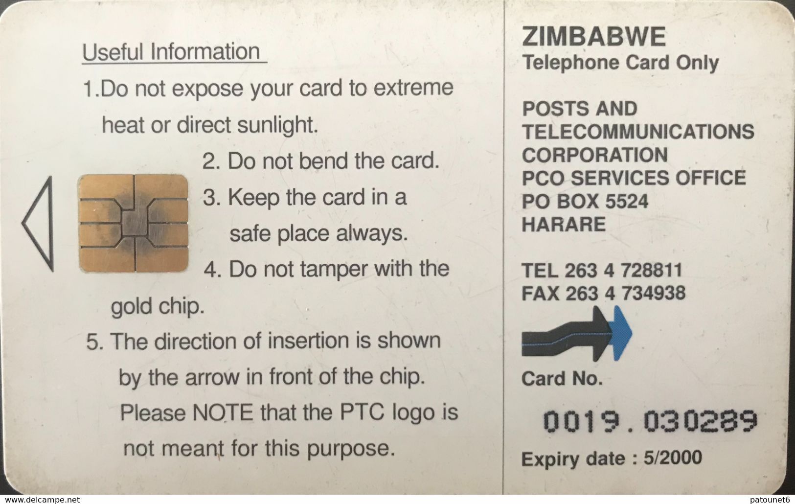 ZIMBABWE  -  Phonecard - $ 50 - Zimbabwe