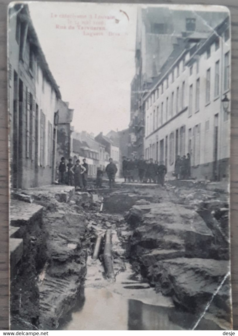 Leuven Le Cataclysme  Louvain Le 14 Mai 1906, Rue De Tervueren - Högaarden