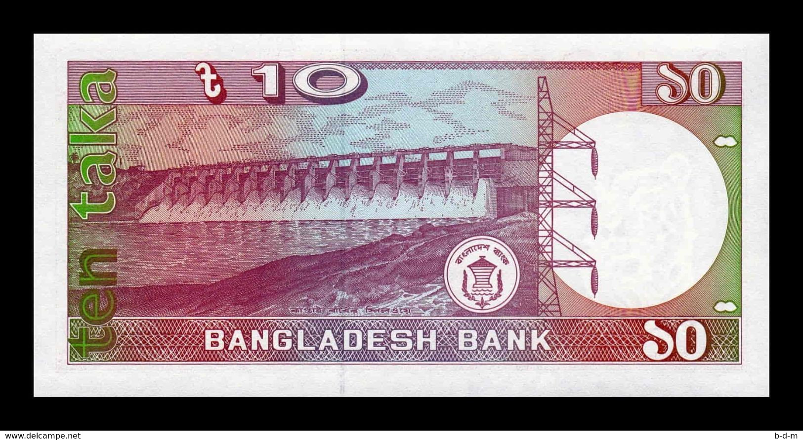 Bangladesh 10 Taka 1993 Pick 26c(2) SC UNC - Bangladesh