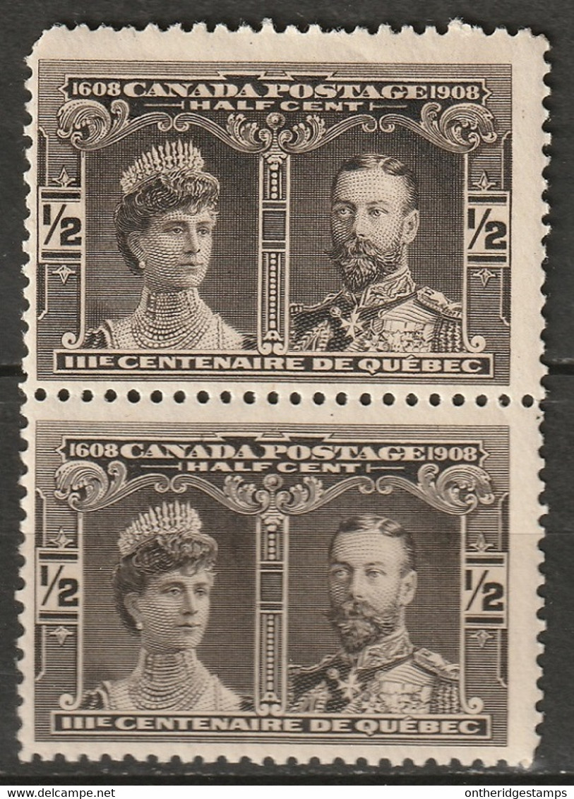 Canada 1908 Sc 96  Pair MNH** - Ungebraucht