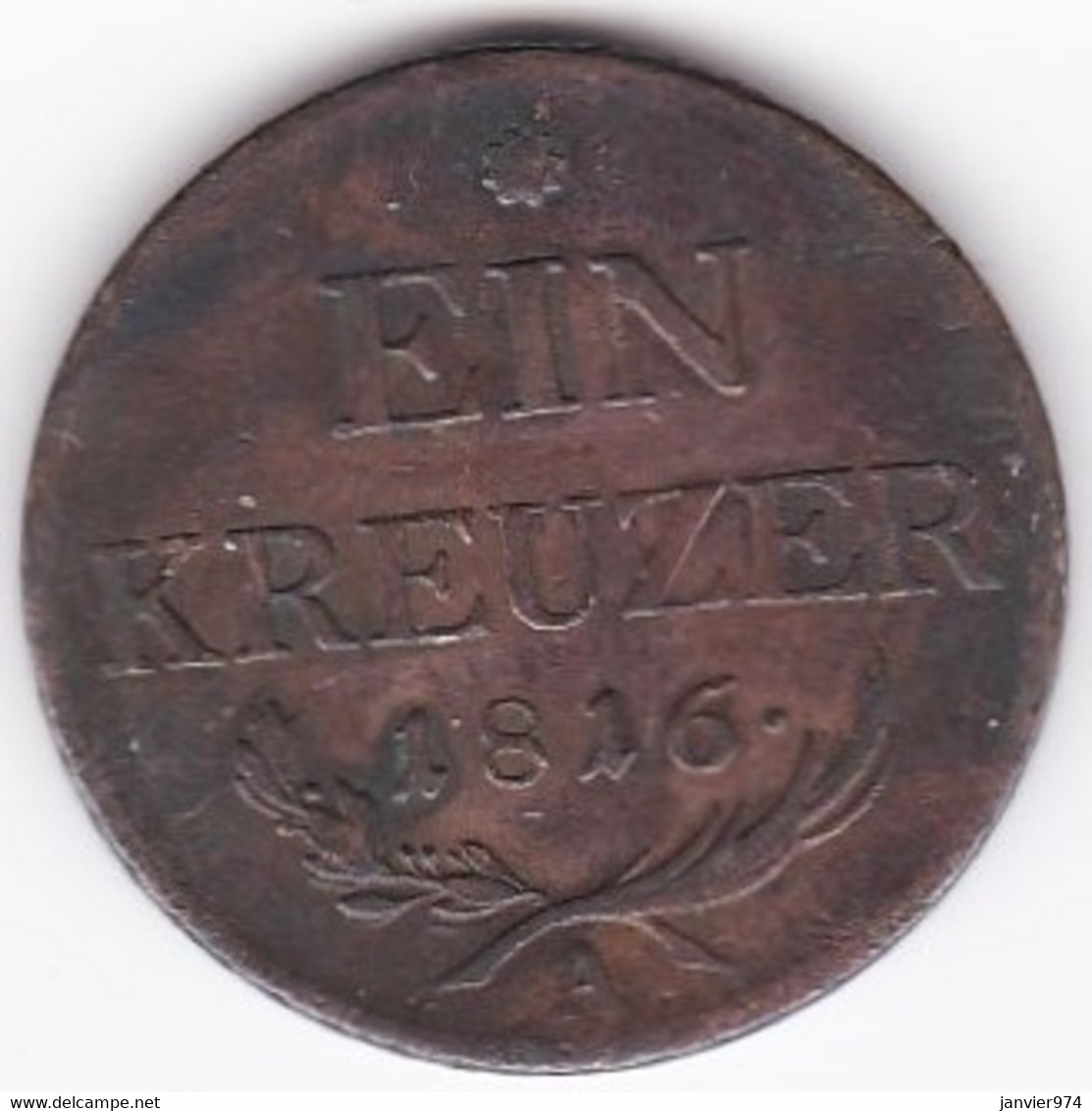 Austria. 1 Kreuzer 1816 A Vienne. Franz II. KM# 2113 - Oesterreich